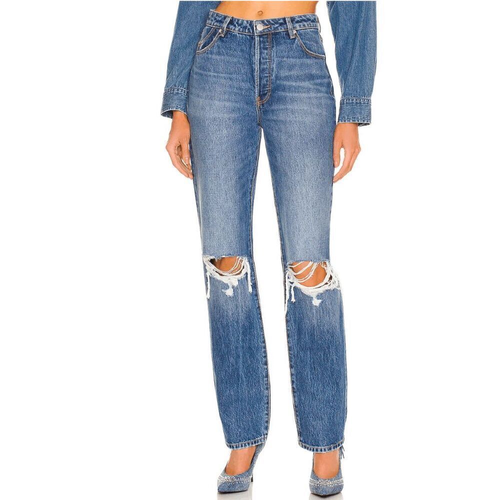 Rolla's Classic Straight Jean Organic Worn in Celine Women's 9​​​​​​ - Picture 3 of 11